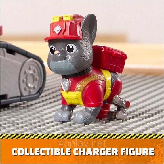 Щенячий патруль Кремез і команда Мега-кран Чарджера з фігуркою Paw Patrol Rubble & Crew Charger's Mega Power Crane | Зображення 6