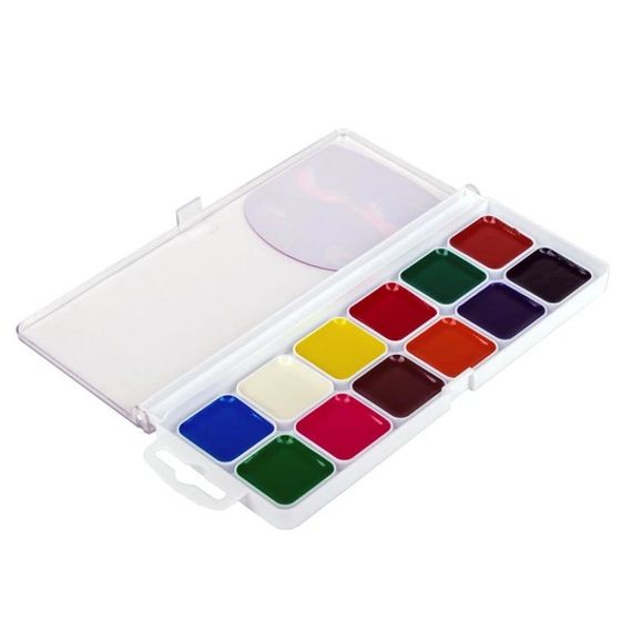 Акварельні фарби "Творчість" 400102, 12 кольорів | Зображення 1