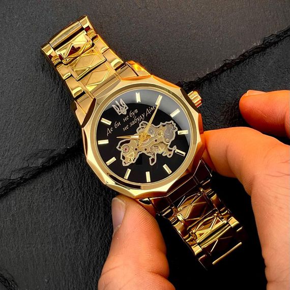 Чоловічий годинник Awarder 024 Не забуду дім Gold-Black | Зображення 1