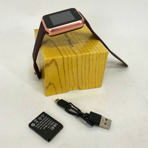 Смарт-годинник Smart Watch A1 розумний електронний зі слотом під sim-карту + карту пам'яті micro-sd. IN-377 Колір: золотий | Зображення 9