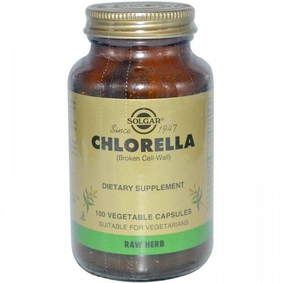 Хлорелла Solgar Chlorella (Broken Cell-Wall) 100 Veg Caps