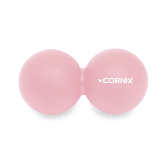 Масажний м'яч подвійний Cornix Cornix Lacrosse DuoBall 6.3 x 12.6 см XR-0116 Coral