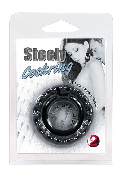 Ерекційне кільце - Steely Cockring Black | Зображення 3