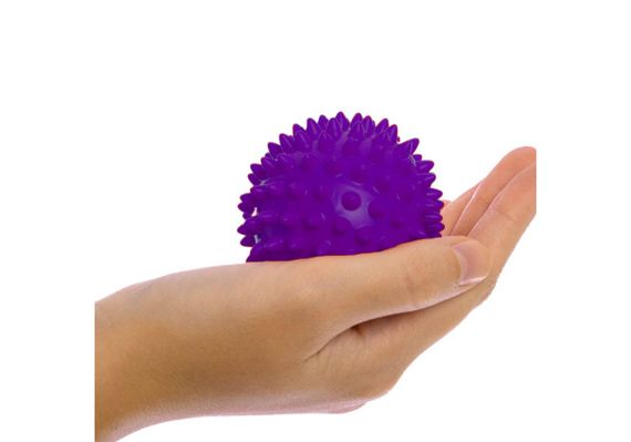 Масажний м'ячик EasyFit PVC 7.5 см жорсткий фіолетовий (EF-1063-V) | Зображення 1