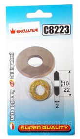 Ролик різальний для плиткоріза 22 х 10,5 х 2 мм Richmann C8223