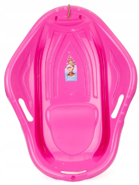 Санки-льодянка/пластикові санки/Малюшка комфорт "Marmat", колір  рожевий
