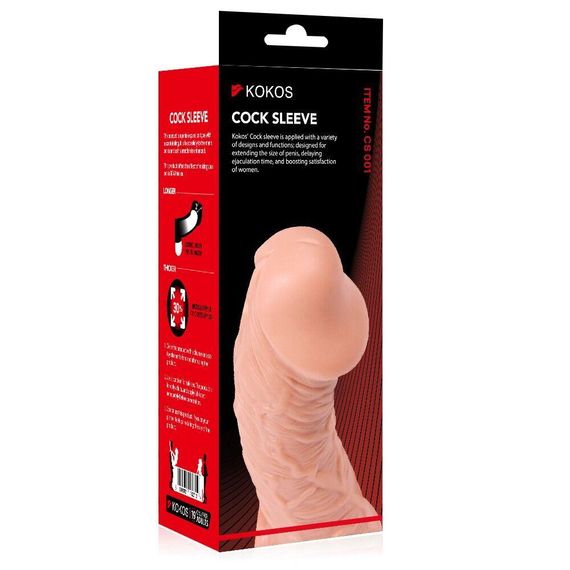 Насадка на член Kokos Cock Sleeve CS 001 S Sex Aura | Зображення 2