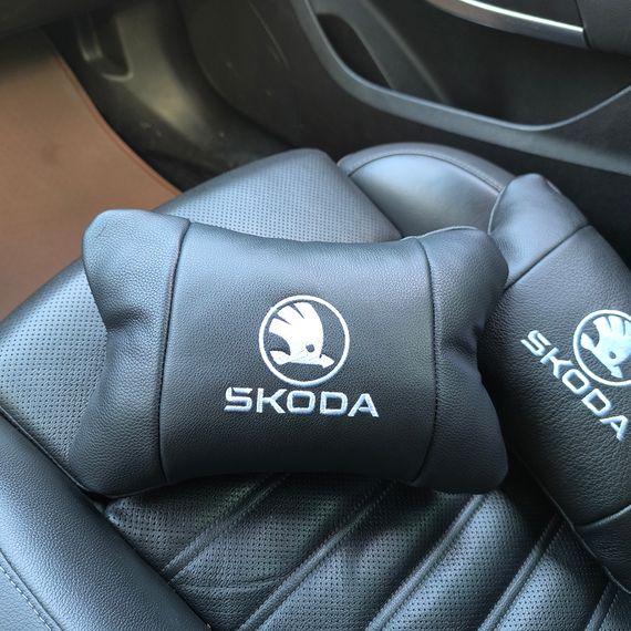 Подарунок чоловікові водієві Skoda, Подушка для підтримки шиї в автокріслі, Подушки на крісло в авто WN-72 | Зображення 8