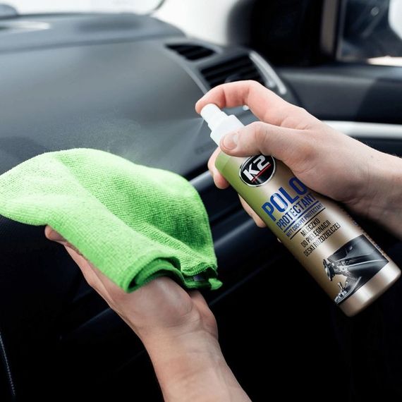 Полироль для пластика K2 Polo Protectant матовый прозрачный 350 мл (K410) | Зображення 3