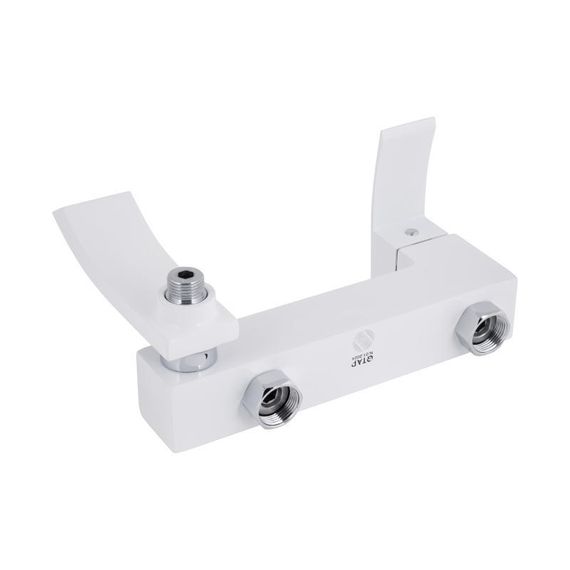 Смеситель для ванны Qtap Swan Cascada с поворотным изливом (c душевым гарнитуром) QTSWA260CRW45569 Chrome/White | Зображення 5