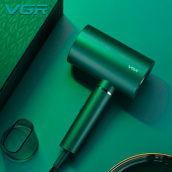 Фен професійний VGR V-431 GREEN, 2 рівні обдування, 2 рівні температури, насадка-концентратор | Зображення 7