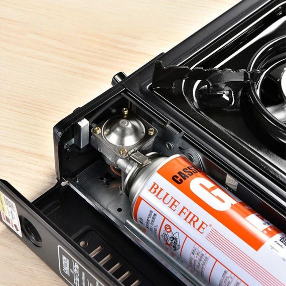 Туристична газова плита на 1 конфорку з п'єзопідпалом, BDZ-155-A / Одноконфоркова плита під газовий балон | Зображення 2