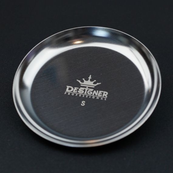Лоток круглый для фрез Designer (диаметр 10cм) цвет серебро | Зображення 1