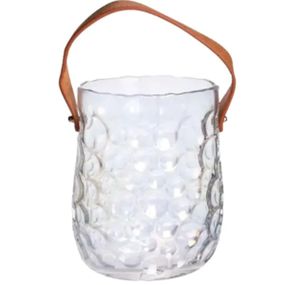 Ваза сумочка с ручкой 13×9.5×18 (см) декоративная стеклянная ваза для цветов 1.2 (л) Радужный HP-19-153-6