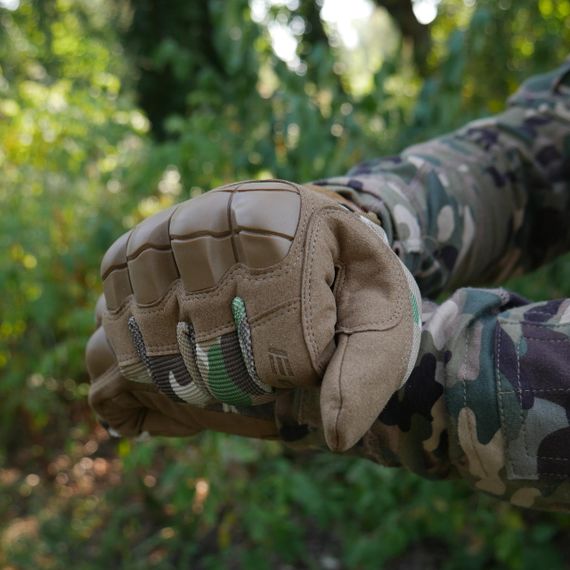 Рукавиці тактичні Mechanix M-Pact 3 з кісточками Мультикам | Зображення 3