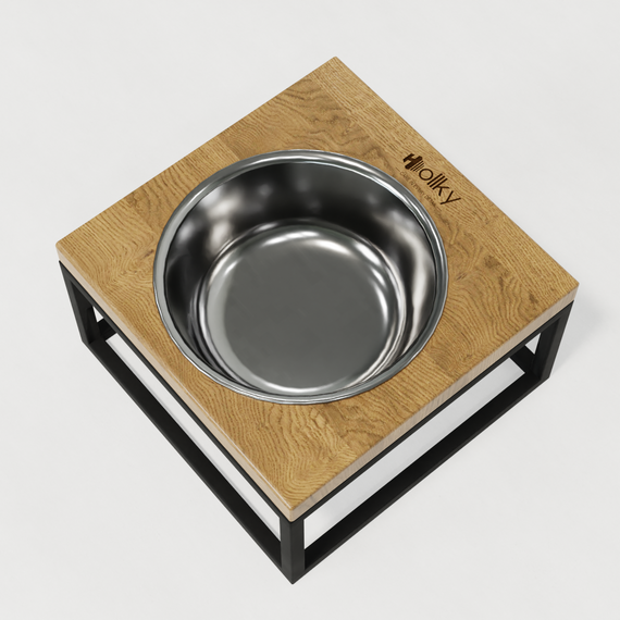 Миска на подставке для кошек и средних собак Hollky Base Solo M (1 × 0,8 л) Solo M-212110-BLNT | Зображення 4