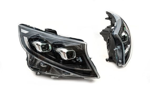 Передні фари LED (дизайн 2025 року, 2 шт) для Mercedes Vito/V-class W447 2014- рр | Зображення 1