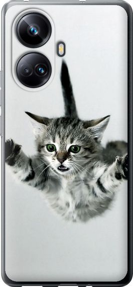 Чехол на Realme 10 Pro Plus Летящий котёнок "2322u-2944-17620"
