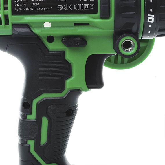 Дриль-шурупокрут ударний APRO 20 В, 2 А, 20HD 2 АКБ, ЗП, кейс 8950321 | Зображення 7