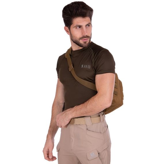 Сумка-слінг тактична з однією лямкою SILVER KNIGHT TY-115 (29х20х11см) 6л Койот | Зображення 8