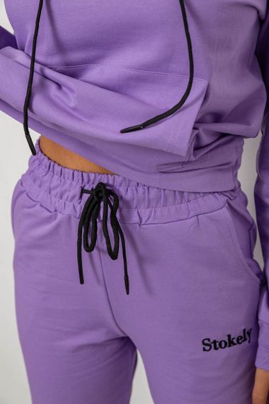 Спортивный костюм женский двухнитка, цвет сиреневый, 214R1419-006 | Зображення 5
