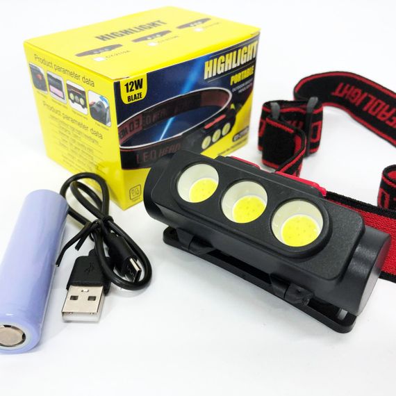 Ліхтар налобний акумуляторний PLD-2119C, Ліхтарик військовий світлодіодний налобний ліхтарик