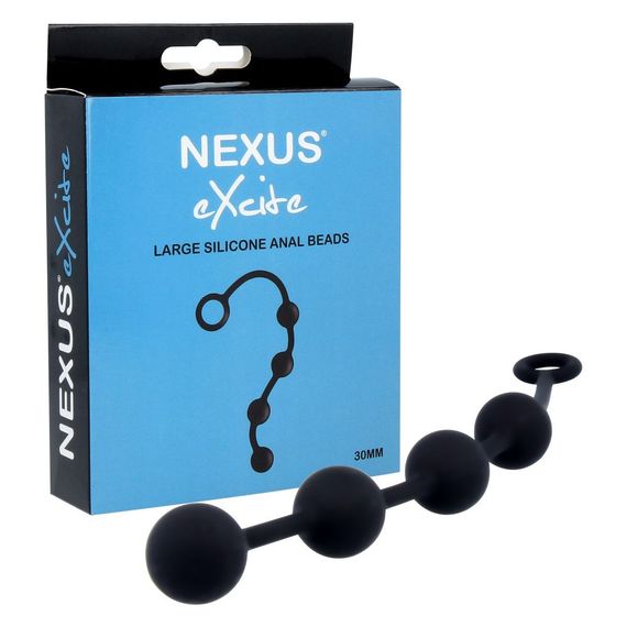 Анальні кульки Nexus Excite Large Anal Beads, силікон, макс. діаметр 3 см | Зображення 2