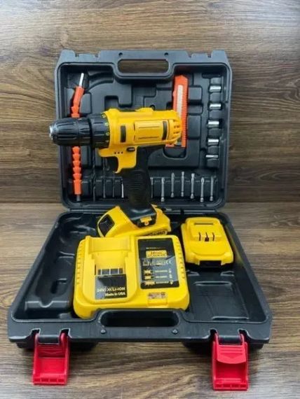 Аккумуляторный шуруповерт 24V с набором инструментов в кейсе, Шуруповерт | Зображення 4