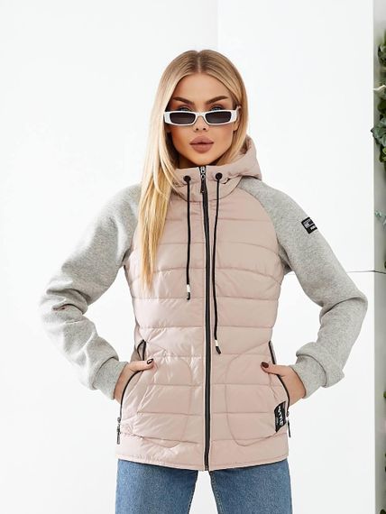Куртка з трик.рукавом, арт. 1011, колір пудра