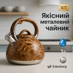 Чайник со свистком для электрической плиты Edenberg EB-1959 3л, Чайник для газовой плиты 3 литра MO-25