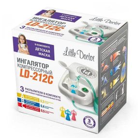Ингалятор Little Doctor LD-212C белый компрессорный гарантия 3 года