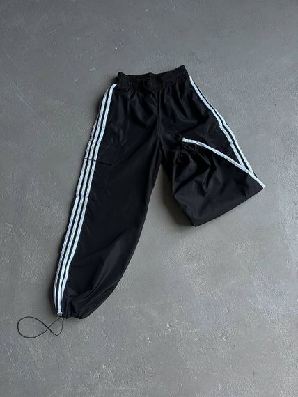 Женские брюки из плащевки карго с лампасами и накладными карманами SSH133 цвет черный, onesize 42/46 | Зображення 3