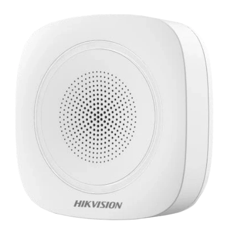 Hikvision DS-PS1-I-WE-Red (червоне підсвічування) Бездротова внутрішня сирена - Охоронні сирени
