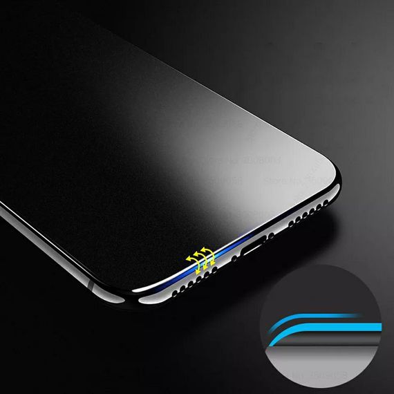Матове захисне скло 2.5D для Samsung Galaxy A54 колір Чорний | Зображення 5