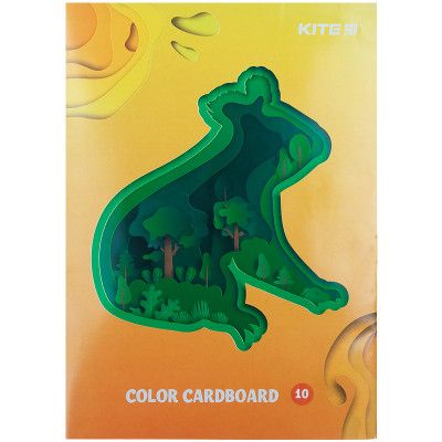 Цветной картон Kite двухсторонний А5, 10 листов/10 цветов (K21-1257) | Зображення 1