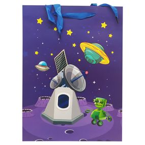 Подарочный пакет 2377L, 40 х 30 х 0,1 Спутник