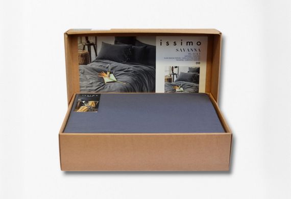 Постельное белье  Issimo Savanna Poplin 200 х 220 см Blacky | Зображення 6