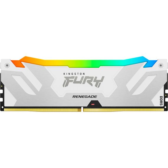 Модуль памяти для компьютера DDR5 48GB (2x24GB) 8000 MHz Renegade RGB White/Silver Kingston Fury (ex.HyperX) (KF580C38RWAK2-48) | Зображення 2