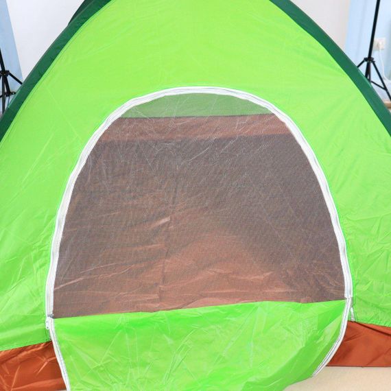 Туристичний намет 4-х місний, 200х200см, колір Рандом / Намет для кемпінгу / Чотиримісний намет | Зображення 3