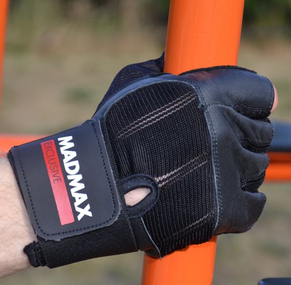 Рукавички для фітнесу MadMax MFG-269 Professional Exclusive Black M | Зображення 4