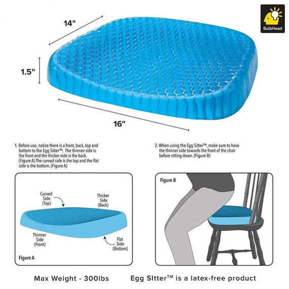 Ортопедическая гелевая подушка YJ-486 EGG SITTER | Зображення 2