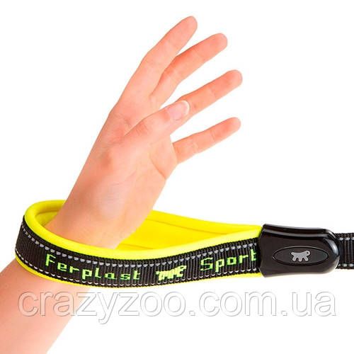 Повідець для собак Ferplast Sport Dog Matic G20/120 нейлон жовтий 2х120 см 78004328 | Зображення 2