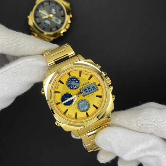 Чоловічий годинник Skmei 1673GDGD Gold-Gold | Зображення 4