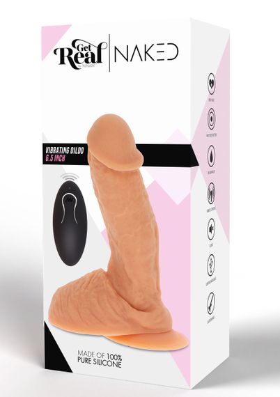 Реалістичний вібратор Toy Joy Get Real Naked з присоскою та пультом управління sexstyle | Зображення 6