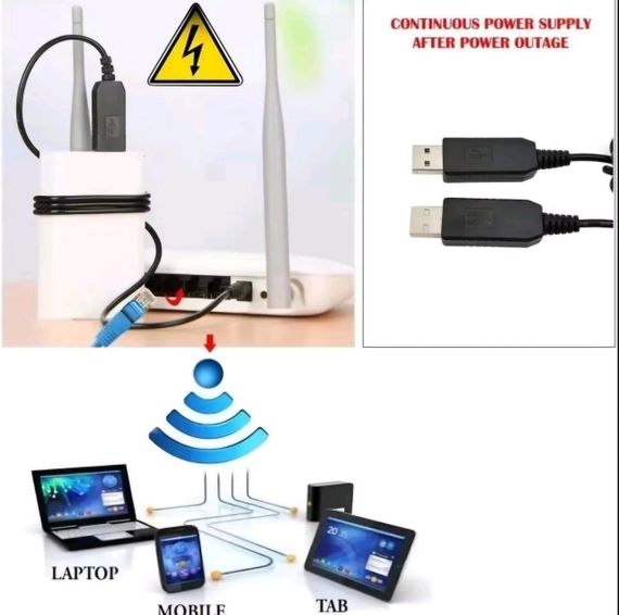 Кабель перехідник з 5 до 9 В для живлення Wi-Fi роутера | Зображення 4