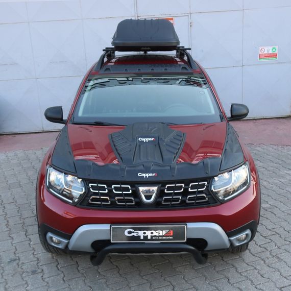 Накладка на капот (ABS) для Dacia Duster 2018-2024 рр | Зображення 1