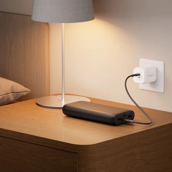 Акумулятор портативний Belkin літій-іонний Power Bank 26000мА·год, 32Вт, USB-A/USB-C PD PPS, чорний (BPB016BTBK) | Зображення 7