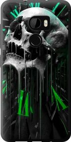 Чехол на HTC One X10 Череп-часы "4100u-995-17620"