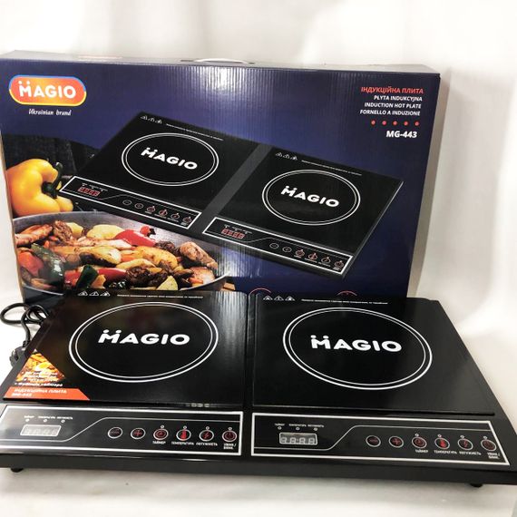 Настільна плита електрична MAGIO MG-443, Потужна настільна електроплита, Електро плита інфрачервона | Зображення 2