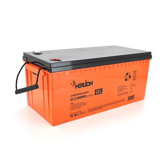 Аккумуляторная батарея MERLION GL122000M8 12V 200Ah ( 522 х 240 х 219) Q1/18